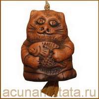 Колокольчики и вязанки из глины.