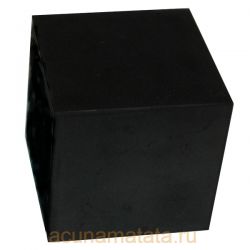 Куб из шунгита неполированный 7см.