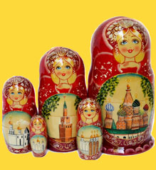 Матрешки и русские сувениры
