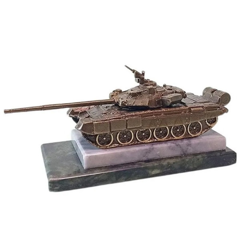 Танк Т-90 из бронзы