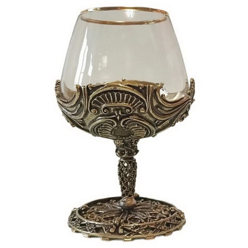 Бокал для коньяка Версаль латунный, литой.