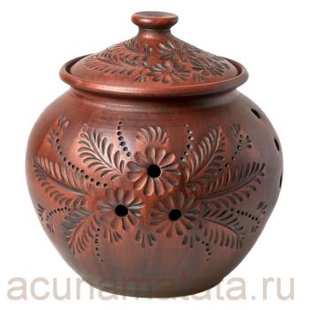 Емкость из глины для хранения чеснока или лука купить в Москве.
