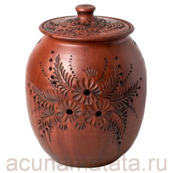 Емкость из глины для хранения чеснока купить в Москве.