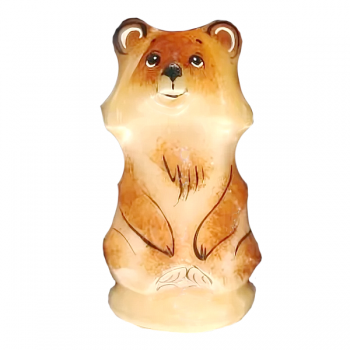 Медвежонок статуэтка из селенита купить в Москве.