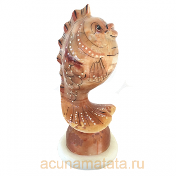 Статуэтка из селенита Рыба Фен-шуй купить в Москве.