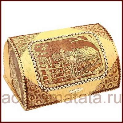 Хлебница из бересты купить в Москве недорого в магазине на ВДНХ.