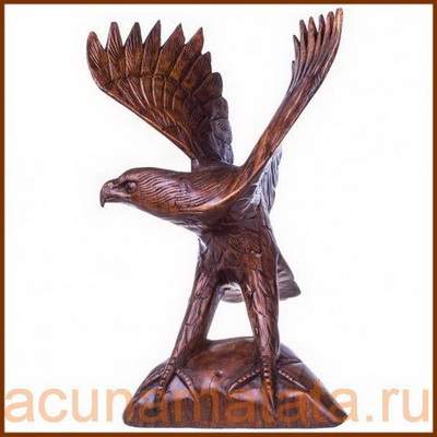 Фигурка орла из дерева, деревянный, купить в Москве.
