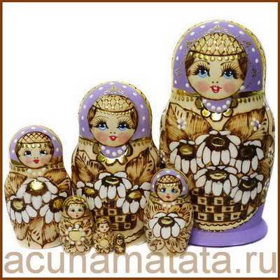 Матрешка купить недорого русский сувенир в Москве.