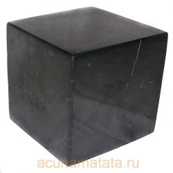 Куб из шунгита полированный 6 см.