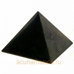 Пирамида из шунгита неполированная 5 см.