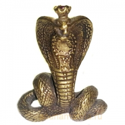Змея (Кобра с короной) из бронзы.