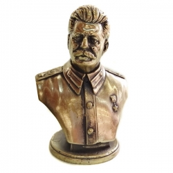 Бюст Сталина из латуни средний, литьё.
