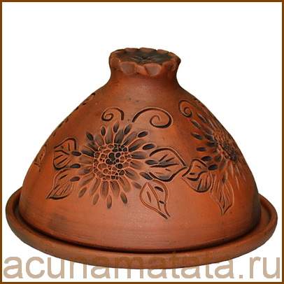 Блинница из глины Цветы.