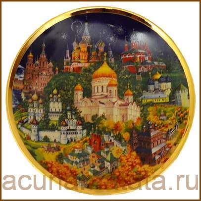 Сувенирная тарелка "Старая Москва".